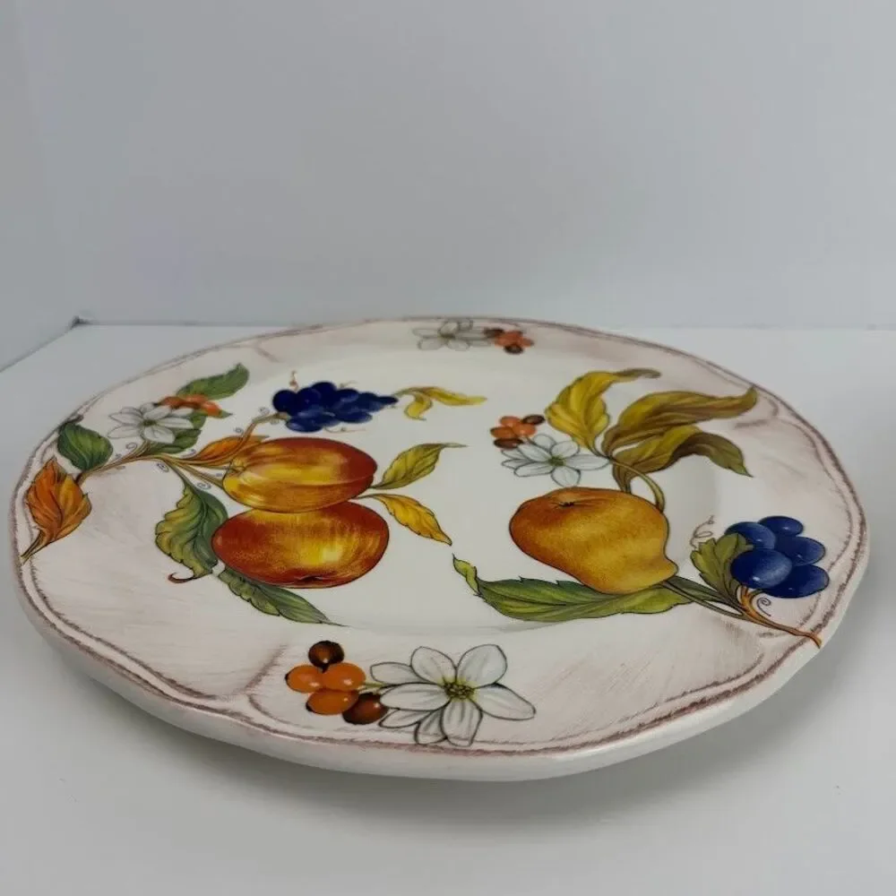 Sur La Table Frutta Dinner Plate, Made in Italy, Still w Original Tag, Read Desc